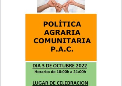 POLITICA AGRARIA COMUNITARIA P.A.C. 2023 (Charla informativa 03/10/2022)